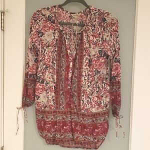 Lucky Brand Cotton Tunic Shirt